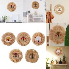 Straw wall hanging tapestry hand-woven animal ornament rattan nordic 3d weaving