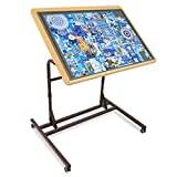 Becko Wooden Puzzle Board with Easel Adjustable Puzzle Board