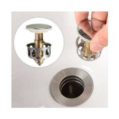 35mm Wash Basin Bounce Drain Filter Pop Up Bathroom Sink Drain Plug Replacement