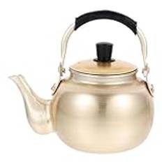 DOITOOL 2L Aluminium Tea Kettle Korean Vintage Coffee Teapot Water Pouring Kettle Korean Traditional Rice Wine Kettle Kitchen Water Serving Pot