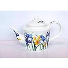 fine Bone China 4 Cup teapot Iris Design (Bone China)