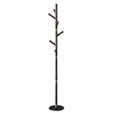 coat stand Coat rack coat stand clothes rack freestanding wooden coat rack with 6 hooks hall tree with natural marble base for the hallway entrance clothes rack