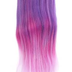 Mannequin head purple pink gradient color hairdresser head with hair sls