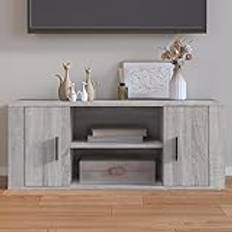 AJJHUUKI Home Items,TV Cabinet Grey Sonoma 100x35x40 cm Engineered Wood,suit furniture