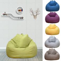 Extra large bean bag chairs sofa cover indoor lazy lounger for adults kids-.=