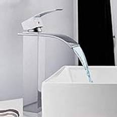 Kitchen Taps Kitchen Tap Faucets Basin Faucet Deck Mount Waterfall Mixer Tap Electric Sink Bathroom Basin Mixer Tap Faucet Waterfall Faucets