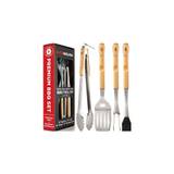 Alpha Grillers Premium Wood Grilling Gifts for Men - Grill Accessories Gift  Ideas - BBQ Tool Set Grill Kit with BBQ Utensils - Unique for Dad, Wooden