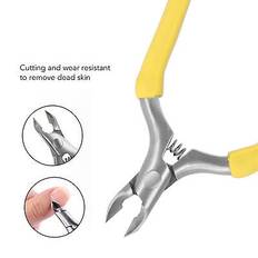 (yellow)cuticle clipper cuticle trimmer remover tools nail manicure scissor xtt