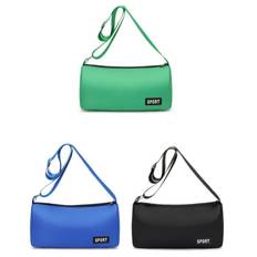 Black blue green men chest bag waterproof bucket bag messenger bag unisex