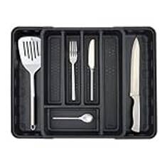 Minky Cutlery Drawer Organiser, Extendable Cutlery Sorter, Kitchen Storage & Organisation, Utensil Holder, Kitchen Accessories, Cutlery Trays, Kitchen Tools & Gadgets, UK Made