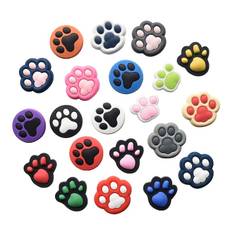 9/21pcs Paw Print Shoe Charms For Clogs, Pvc Shoe Decorations Accessories Fit For Clog Pins Bracelets Wristband Sandals Slippers