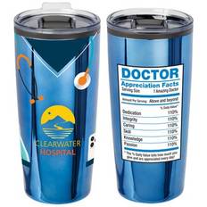 Doctor Scrubs Blue-Mirrored Teton Stainless-Steel Tumbler 20-Oz. - Personalization Available