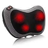 EAshuhe Neck and Shoulder Massager with Heat - Shiatsu Back Massage Pillow  with