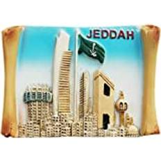Jeddah Saudi Arabia Magnet Fridge Refrigerator Magnet Decoration Sticker Souvenir Resin Crafts Kitchen Whiteboard