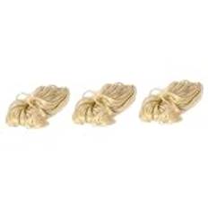 Beavorty 3 pcs short hair wigs claw clips for short hair curly closure wig human hair curly human hair wig ponytail wig ponytail extension ponytail claw curls Tiger clip Horsetail claw