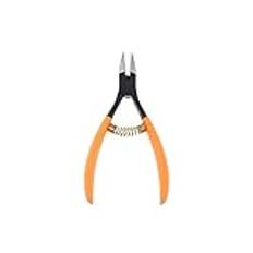 VIPAVA Nail Nippers Orange Soft Nail Cuticle Nipper Stainless Steel Tweezer Clipper Dead Skin Remover Scissor Plier Manicure Nail Art Tool(Color:Orange)