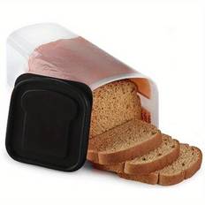 Bread Box, Fresh Bread Storage Container, Bread Loaf Storage Dispenser, Bread Toast Storage Box, Bread Storage Dispenser, Bread Crisper, Grain Storage Box, Ingredients To-Go Box, Food Storage Box