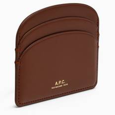 Brown Demi-Lune credit card holder - One size
