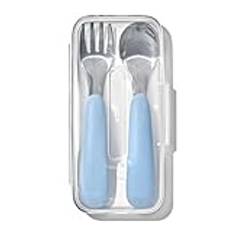OXO Tot On-The-Go Fork and Spoon Set - Dusk