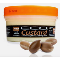 Eco argan oil custard styling cream conditions and moisturises hair 215ml