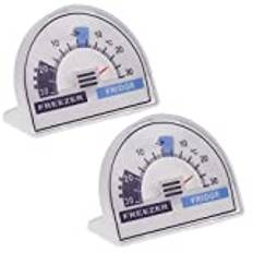 2 Pack Fridge Freezer Thermometer Dial With Recommended Temperature Zones Cooler Chiller