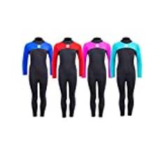 Two Bare Feet Junior Thunderclap 2.5mm Thick Neoprene Full Length Surfing Swimming Bodyboarding Wetsuit for Watersports (XX-Large, Aqua/Black)