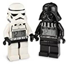LEGO Kids' 9004766 Star Wars Darth Vader and Storm Trooper Mini-Figure Alarm Clock Two-Pack