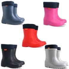 Kids boys girls wellies wellington rainy boots fleece ultralight size uk 5-2.5