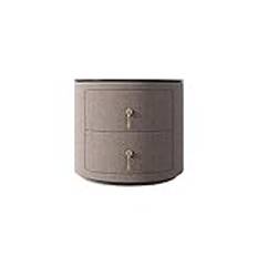 Nightstand Bedside Table Bedside Table Round Fabric Storage Cabinet Bedroom Small Apartment Multifunctional Locker (Color : A)