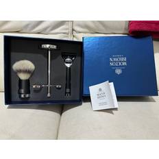 Molton brown the barber shop shaving set with razor, brush, stand rrp Â£195