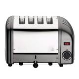  Dualit Classic 4 Slice NewGen Stainless Steel Toaster, White -  Hand Built in the UK, Replaceable ProHeat® Elements – Slot Selector,  Defrost Bread, Mechanical Timer-For Toast, Bagels & More: Home 