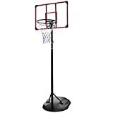 PRDECE 7ft Portable Height Adjustable Basketball Stand Basketball