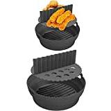 Air Fryer Liners Set of 3 with Silicone Mat, Heat Resistant Mats for Air  Fryer Compatible with Dreo, Dash, Philips, Emeril Lagasse + more, Air Fryer