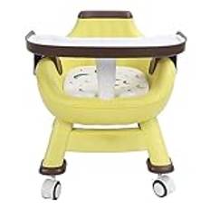 Dining Chair for Kids, Sound Cushion Baby Floor Feeding Chair Backrest for Nursery Home (Yellow)