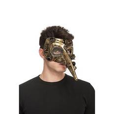 Viving costumes 204852 steampunk half mask, multi color, one size