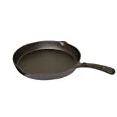 Samuel Groves Pre-Seasoned Cast Iron Double Coated Non-Stick Heavy-Duty Black Skillet Long Life Strong Effective 8" 22cm Frying Pan with Handle Great for Every Day Use