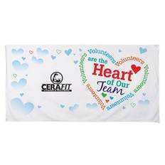 Volunteers Are The Heart Of Our Team 25" x 58" Velour Beach Towel with Personalization