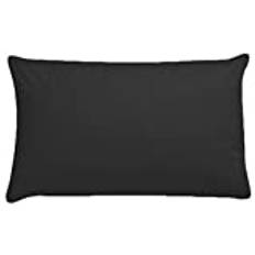 AmigoZone Plain Pollycotton Baby Todler Cot Bed Pillow Pair Cases 40 x 60cm - Black