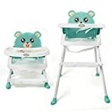 WUPYI2018 High Chair for Baby, WUPYI2018 Folding Baby Chair Adjustable Highchairs with Safety Belt, Adjustable Tray