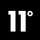 11 Degrees Logotype