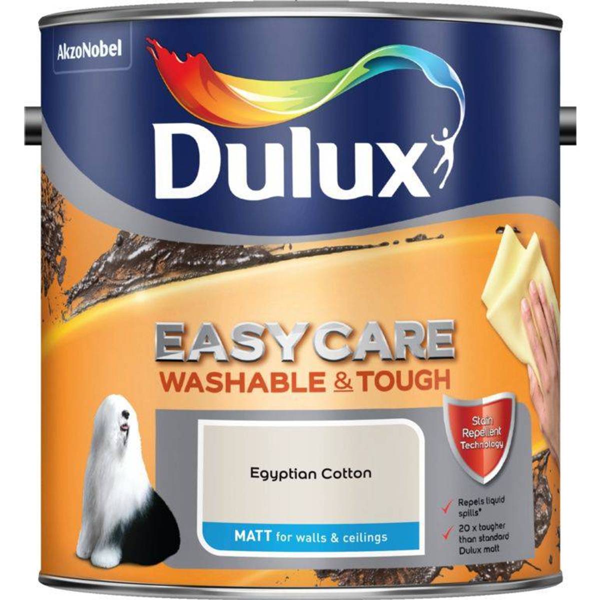 Dulux Easycare Washable Tough Matt Wall Paint  Ceiling Paint Beige 2.5L 