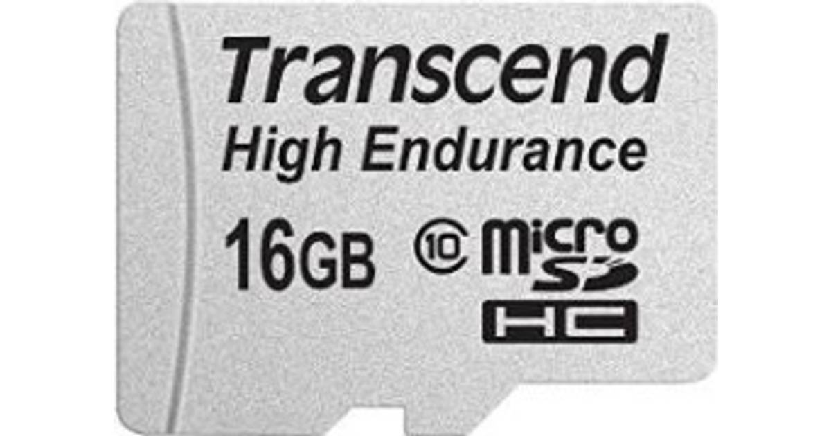 synge Grader celsius bekæmpe Transcend High Endurance microSDHC Class 10 16GB