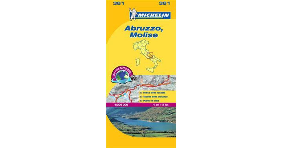 karta michelin Abruzzo Molise Michelin 361 delkarta Italien: 1:200000 (Karta 