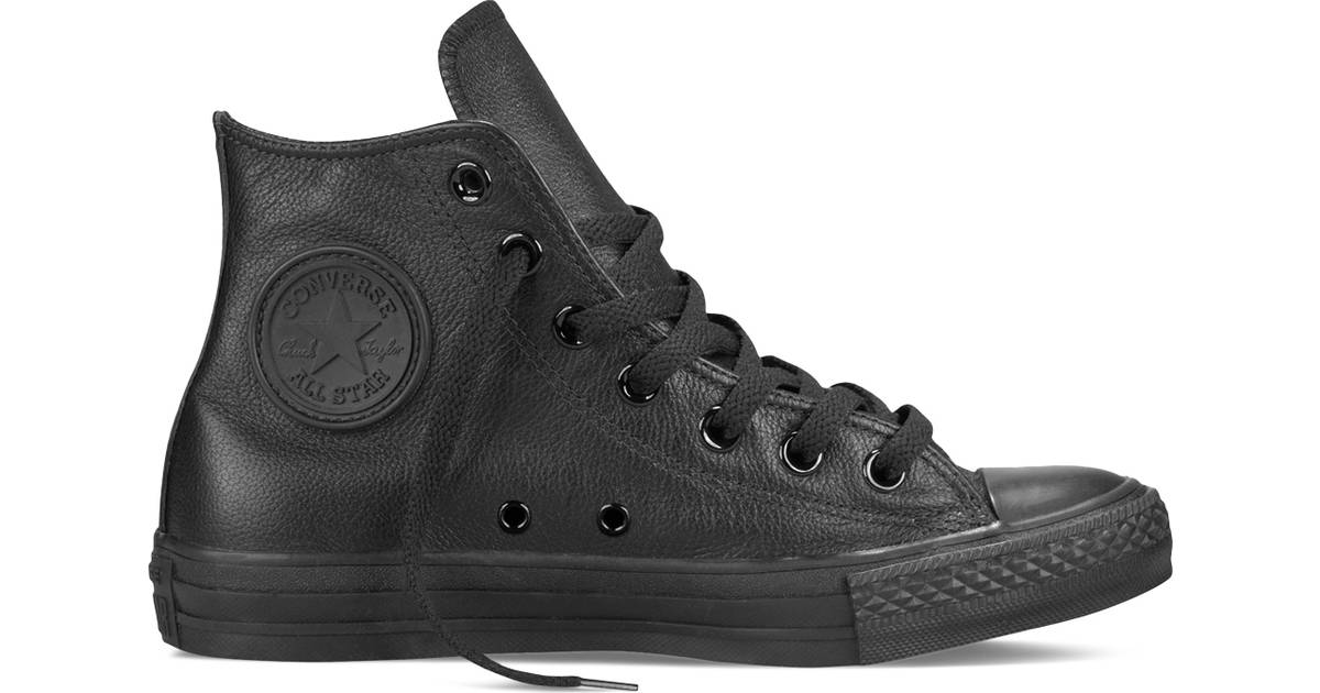 black leather converse very