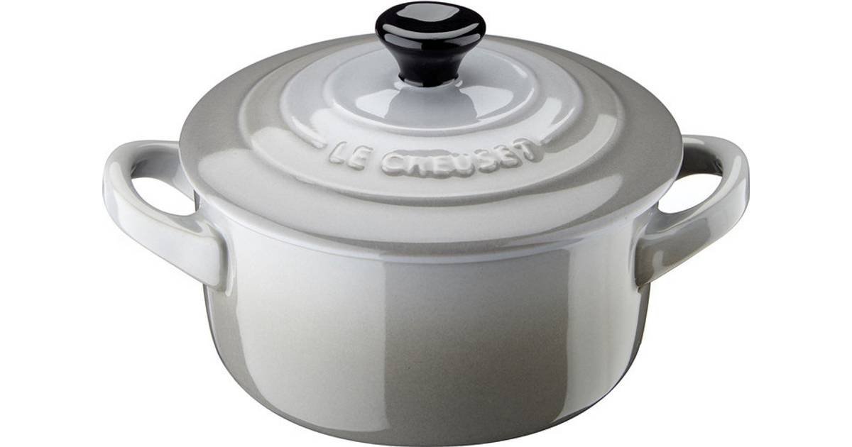 Le Creuset Mist Gray Mini Casseroles with lid 0.25 L 10 cm • Compare