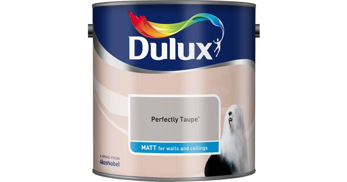 Dulux Matt Wall Paint, Ceiling Paint Grey 2.5L • Compare
