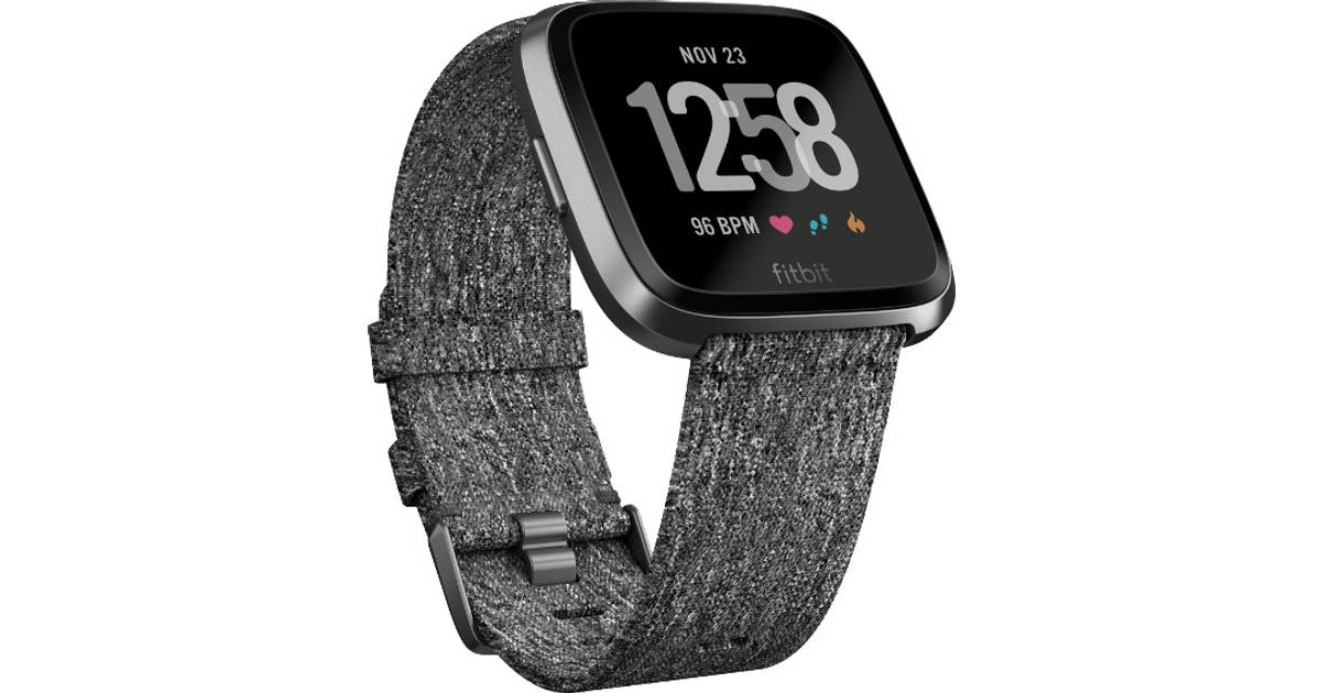 fitbit versa special edition charcoal woven