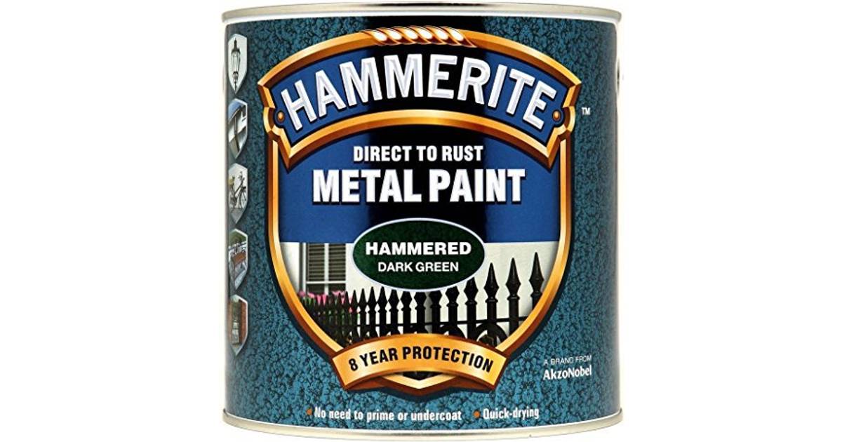 Hammerite Direct to Rust Hammer Metal Paint Green 2.5L • Price