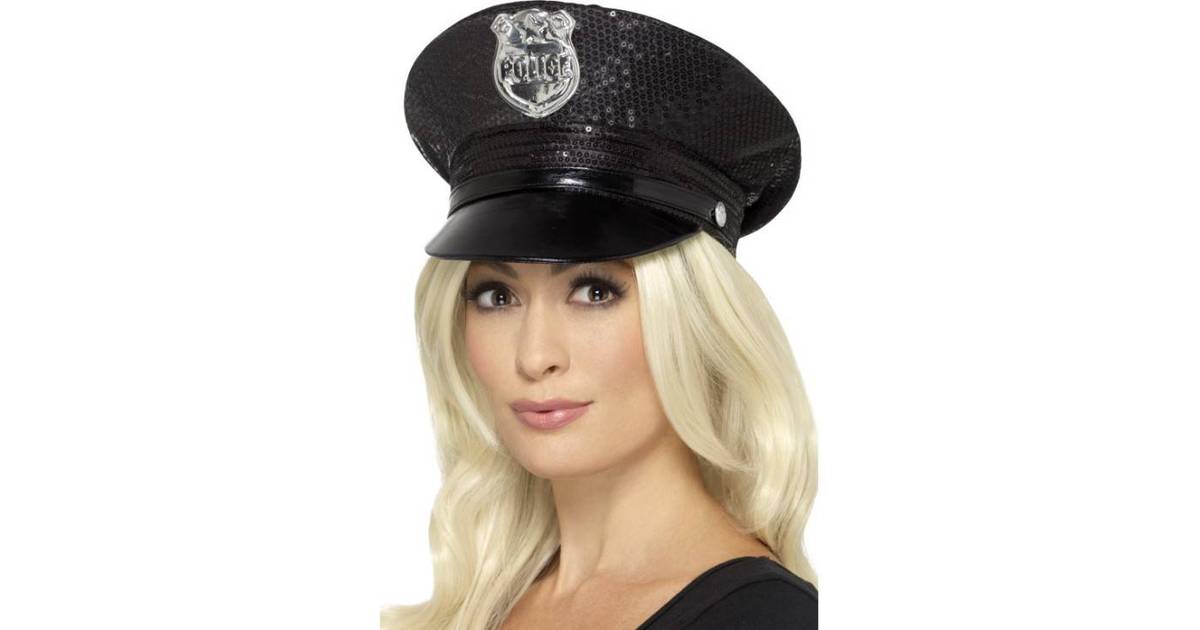 sequin police hat