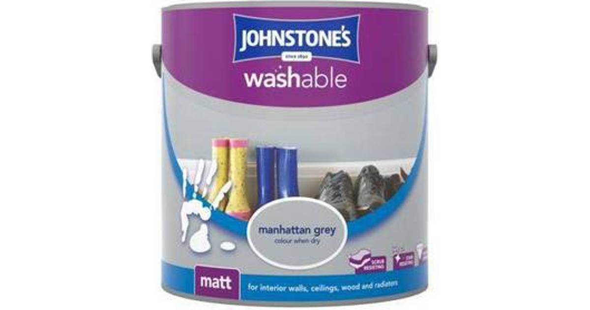 Johnstones Washable Matt Wall Paint, Ceiling Paint Grey 2